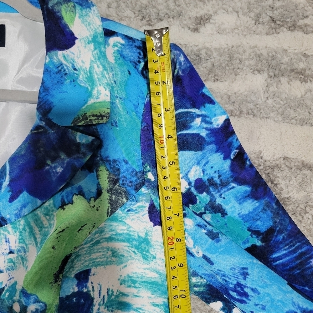 Evan-Picone Vibrant Abstract Blazer - Picture 8 of 12